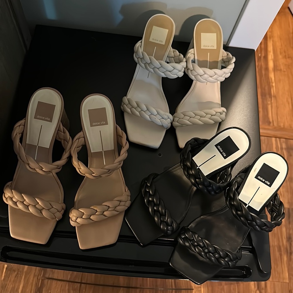 Dolce vita breaded heels